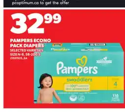 Loblaws PAMPERS ECONO PACK DIAPERS, 58-200'S offer