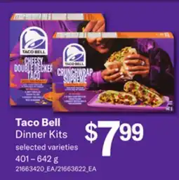 Loblaws TACO BELL DINNER KITS, 401 – 642 g offer
