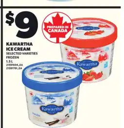 Loblaws KAWARTHA ICE CREAM, 1.5 L offer