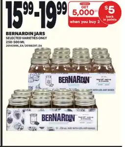 Loblaws BERNARDIN JARS, 250-500 ML offer