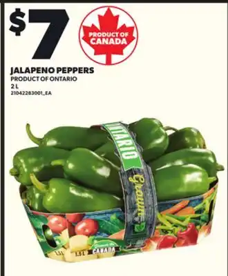 Loblaws JALAPENO PEPPERS, 2 L offer
