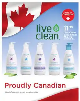 Loblaws LIVE CLEAN BABY NEEDS, 750 ML offer