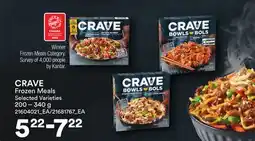 Loblaws CRAVE FROZEN MEALS, 200 – 340 g offer