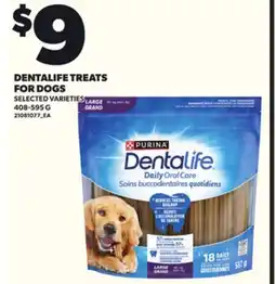 Loblaws DENTALIFE TREATS FOR DOGS, 408-595 G offer