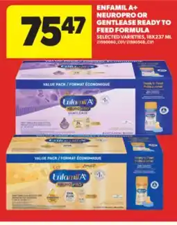 Real Canadian Superstore ENFAMIL A + NEUROPRO OR GENTLEASE READY TO FEED FORMULA, 18X237 ML offer