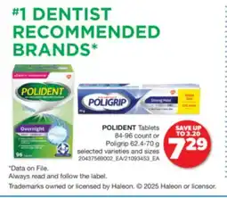 Real Canadian Superstore POLIDENT TABLETS, 84-96 COUNT OR POLIGRIP, 62.4-70 G offer