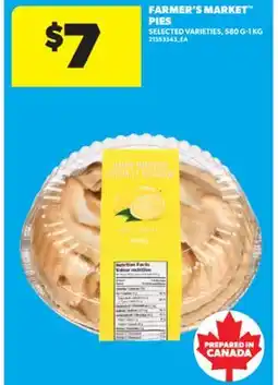 Real Canadian Superstore FARMER'S MARKET PIES, 580 G-1 KG offer