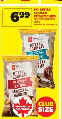 Real Canadian Superstore PC KETTLE COOKED POTATO CHIPS, 907 G offer