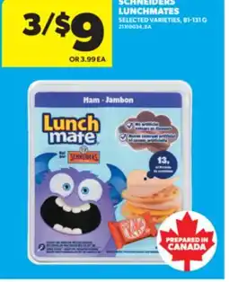 Real Canadian Superstore SCHNEIDERS LUNCHMATES, 81-131 G offer