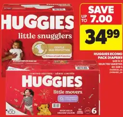 Real Canadian Superstore HUGGIES ECONO PACK DIAPERS, 60-208'S offer