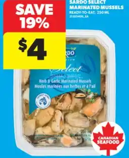 Real Canadian Superstore SARDO SELECT MARINATED MUSSELS, 250 ML offer