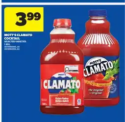 Real Canadian Superstore MOTT'S CLAMATO COCKTAIL, 1.89 L offer