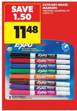 Real Canadian Superstore EXPO DRY-ERASE MARKERS, 8'S offer