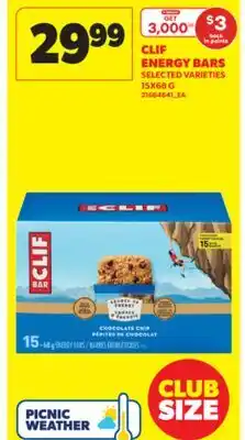 Real Canadian Superstore CLIF ENERGY BARS, 15X68 G offer