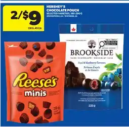 Real Canadian Superstore HERSHEY'S CHOCOLATE POUCH, 160-290 G offer