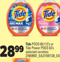Real Canadian Superstore TIDE PODS 85/112' S OR TIDE POWER PODS 63' S offer