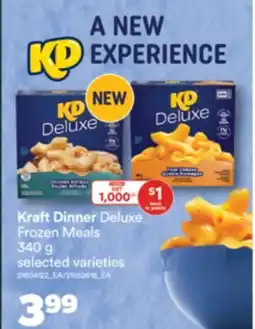 Real Canadian Superstore KRAFT DINNER DELUXE FROZEN MEALS, 340 g offer