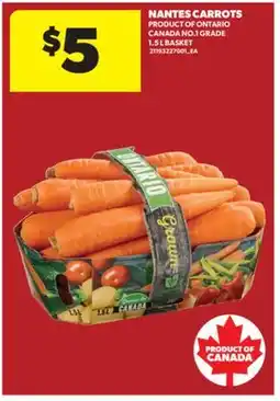 Real Canadian Superstore NANTES CARROTS, 1.5 L BASKET offer