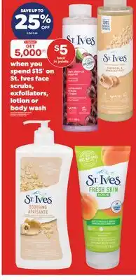 Real Canadian Superstore ST. IVES FACE SCRUBS, EXFOLIATORS, LOTION OR BODY WASH offer
