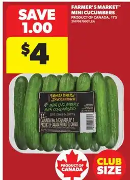 Real Canadian Superstore FARMER'S MARKET MINI CUCUMBERS, 11'S offer