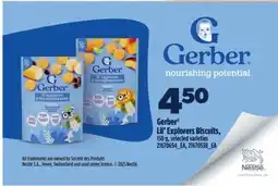 Real Canadian Superstore GERBER LIL' EXPLORERS BISCUITS, 150 G offer