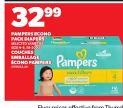 Independent Grocer PAMPERS ECONO PACK DIAPERS, SIZE N-8, 58-200'S offer