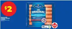 Real Canadian Superstore MAPLE LODGE ORIGINAL CHICKEN WIENERS, 450 G offer