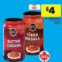 Real Canadian Superstore KFI COOKING SAUCE, 375/395 ML offer