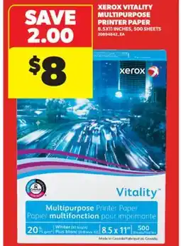 Real Canadian Superstore XEROX VITALITY MULTIPURPOSE PRINTER PAPER, 500 SHEETS offer
