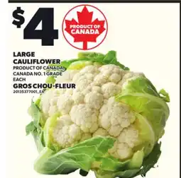 Independent Grocer LARGE CAULIFLOWER offer