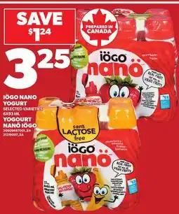 Independent Grocer IÖGO NANO YOGURT, 6X93 ML offer