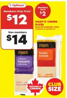 Real Canadian Superstore ZIGGY'S CHEESE SLICES, 500 G offer