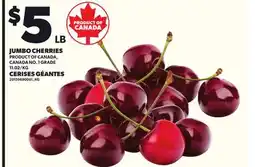 Independent Grocer JUMBO CHERRIES offer