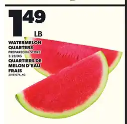 Independent Grocer WATERMELON QUARTERS offer
