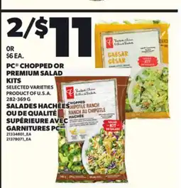 Independent Grocer PC CHOPPED OR PREMIUM SALAD KITS, 282-369 G offer