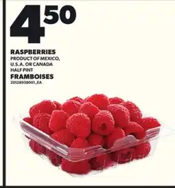 Independent Grocer RASPBERRIES, HALF PINT offer