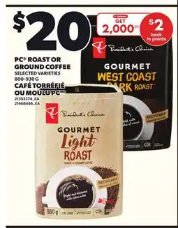 Independent Grocer PC ROAST OR GROUND COFFEE, 800-930 G offer