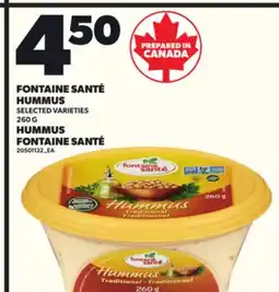 Independent Grocer FONTAINE SANTÉ HUMMUS, 260 G offer