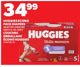 Independent Grocer HUGGIES ECONO PACK DIAPERS, SIZE N-8, 60-208'S offer