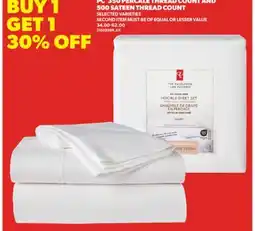 Real Canadian Superstore PC 350 PERCALE THREAD COUNT AND 500 SATEEN THREAD COUNT offer