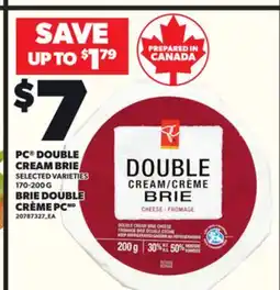 Independent Grocer PC DOUBLE CREAM BRIE, 170-200 G offer