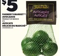 Independent Grocer FARMER'S MARKET AVOCADOS, 5'S offer