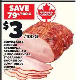 Independent Grocer SERVICE CASE SIKORSKI GRANDPA & GRANDMA HAM offer