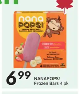 Sobeys NANAPOPS! Frozen Bars offer