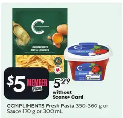 Sobeys COMPLIMENTS Fresh Pasta offer