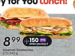 Sobeys Gourmet Sandwiches offer