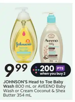 Sobeys JOHNSON'S Head to Toe Baby Wash offer