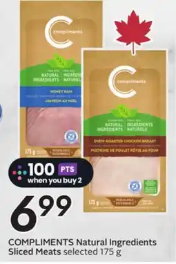 Sobeys COMPLIMENTS Natural Ingredients Sliced Meats offer