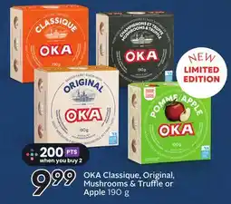 Sobeys OKA Classique, Original, Mushrooms & Truffle or Apple offer