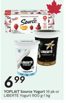 Sobeys YOPLAIT Source Yogurt offer